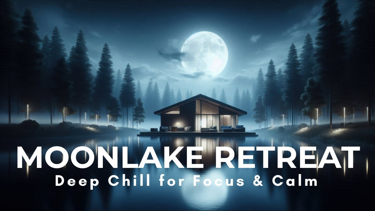 Moonlake Retreat 🌕 | Deep Chill Focus Music • Misty Lake Ambience for Work & Study
