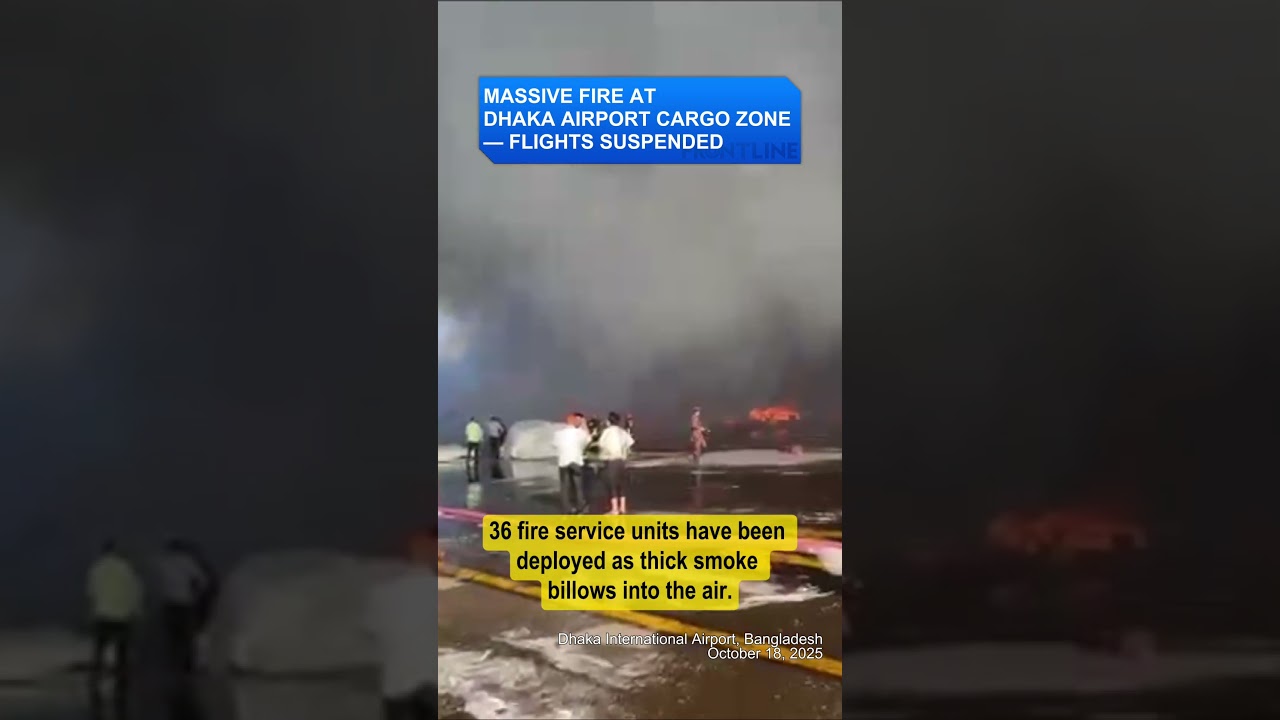 Massive fire at Dhaka airport cargo zone &mdash; Flights suspended