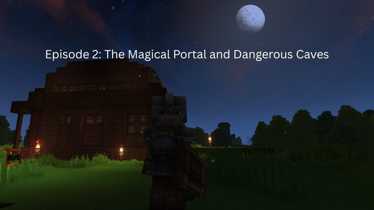 The Magical Portal and Dangerous Caves Of Hytale | Episode 2
