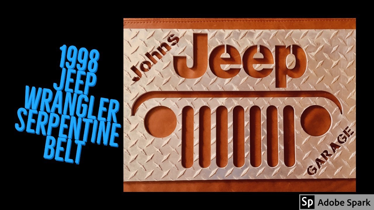 How to adjust the belt tension on a 1998 Jeep Wrangler 4.0L TJ Serpentine Belt