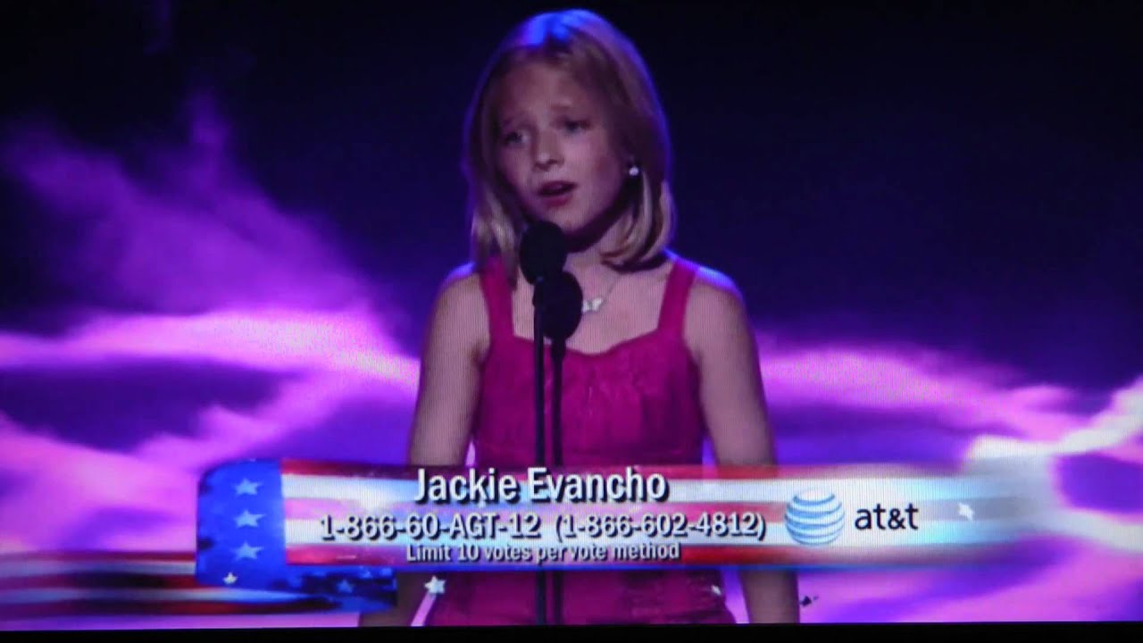 Jackie Evancho 1st Live Audition America's Got Talent