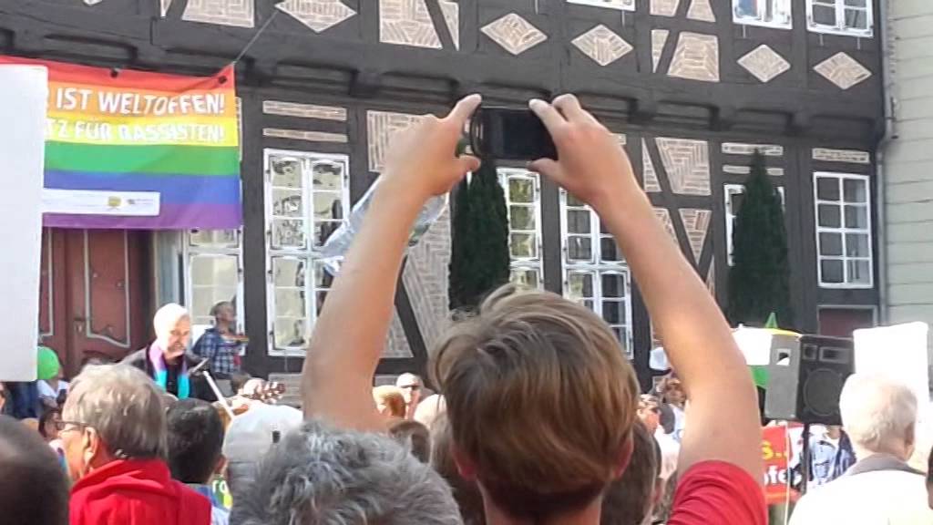 Kundgebung gegen Rassismus und Fremdenfeindlichkeit in Goslar