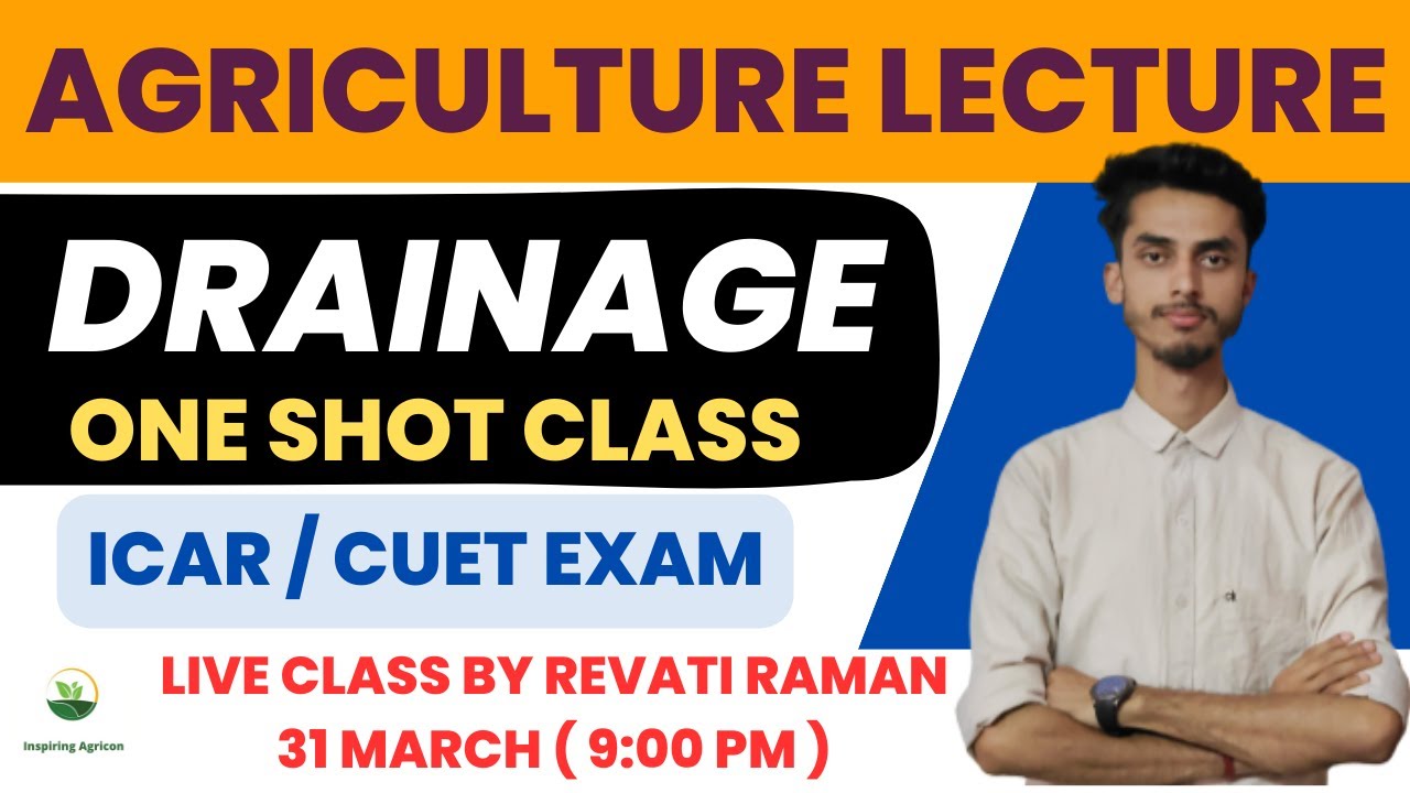 Drainage and its method / Important for all Agriculture exam / Inspiring Agricon