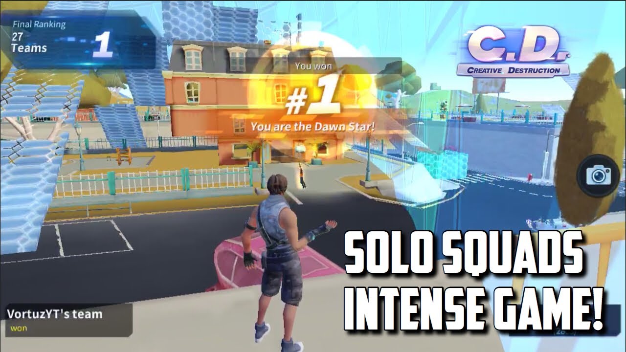 CRAZY SOLO SQUAD WIN! - Creative Destruction Ios Gameplay