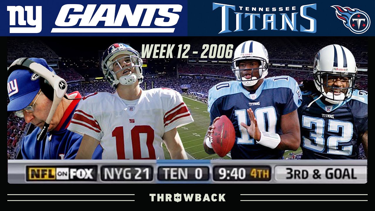 Another In-Vincible Comeback! (Giants vs. Titans 2006, Week 12)
