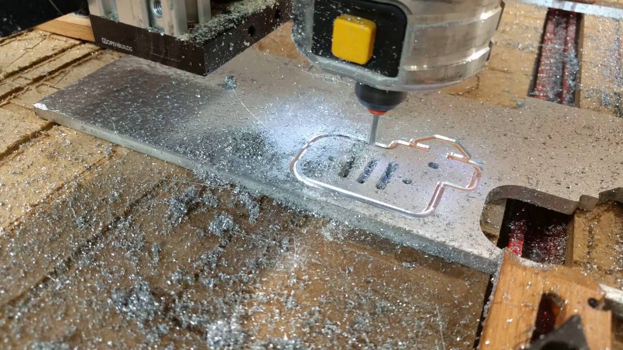 Aluminum carving on Monster Carve