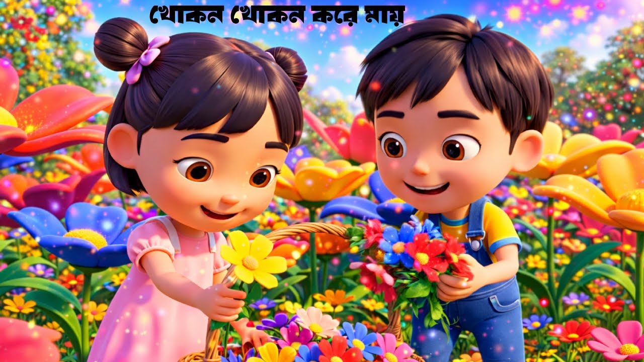 খোকন খোকন করে মায় | Bangla Kids Rhyme | বাংলা ছড়া | Baby Song