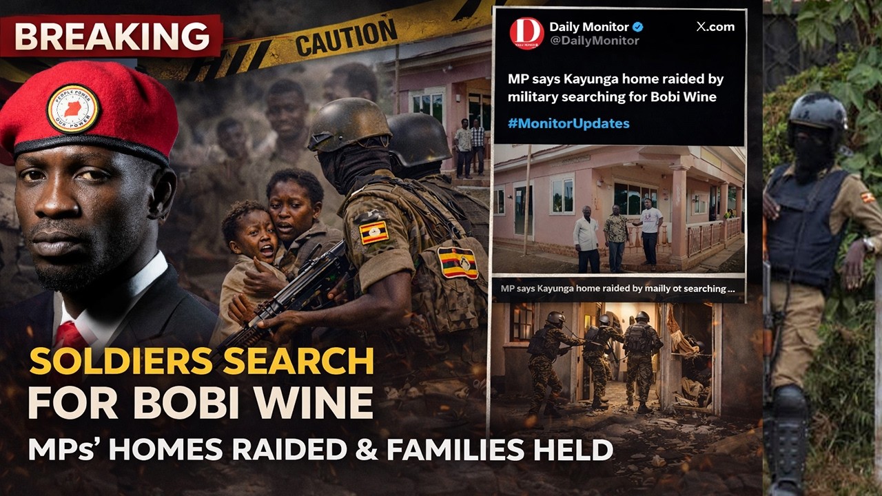 BREAKING: Soldiers Raid Homes of Opposition MPs Searching for Bobi Wine, Families Held at Gunpoint