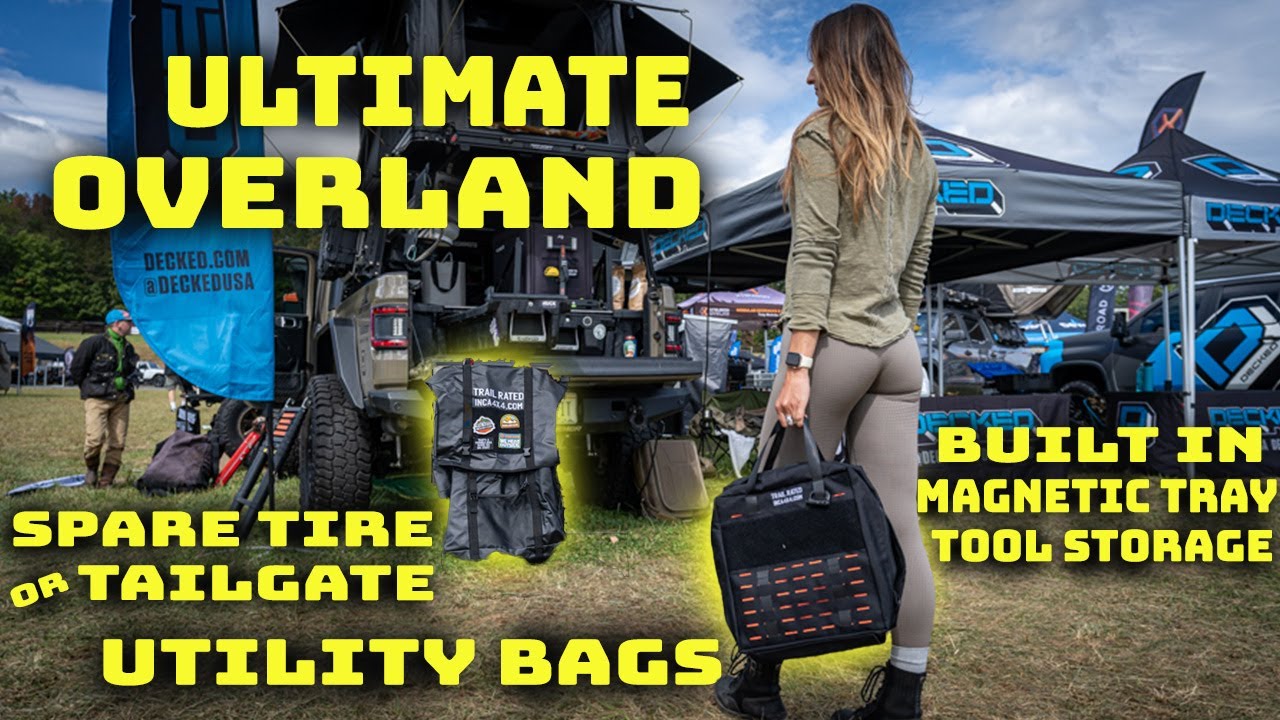 NO FADE Overland tool bags & spare tire tailgate trash bag