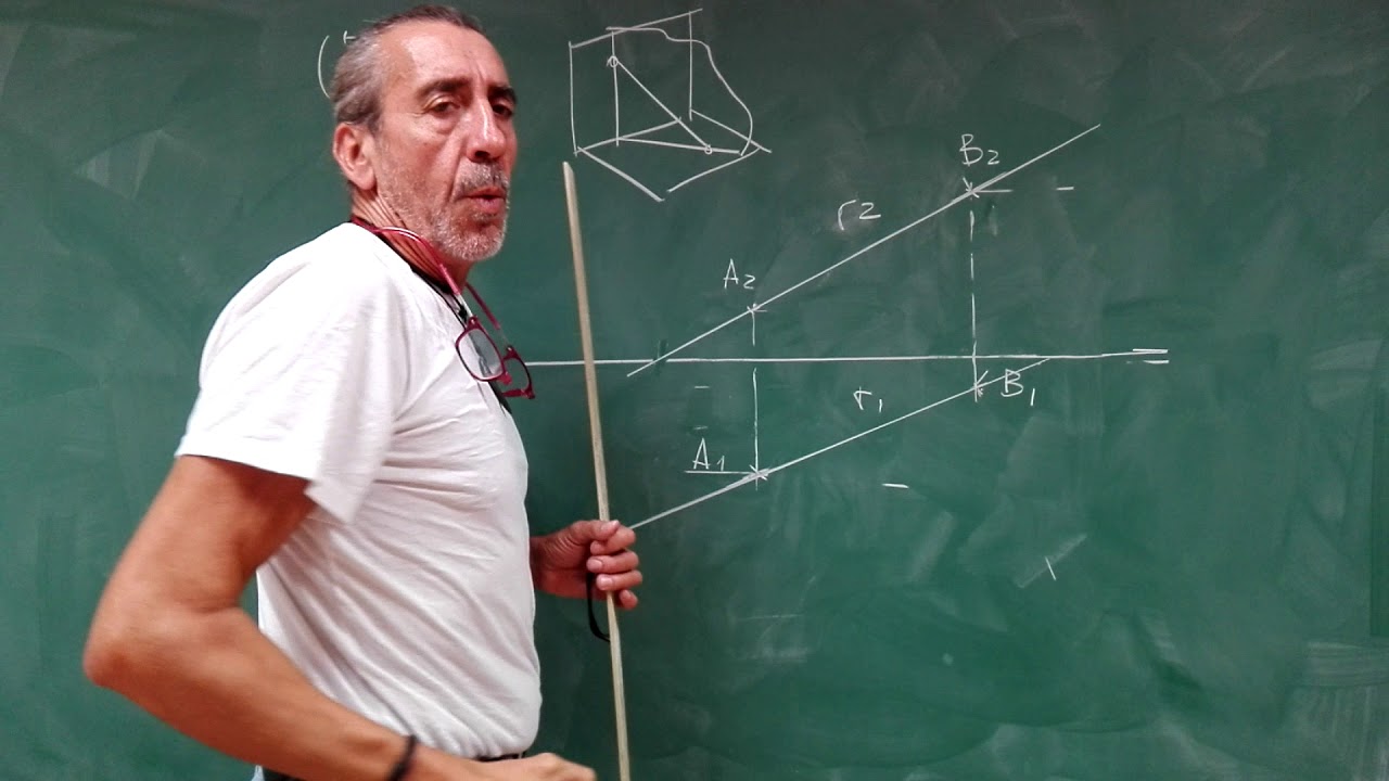 VERDADERA MAGNITUD DE UN SEGMENTO I ( diferencia de cotas, abatimiento, cambio de plano)
