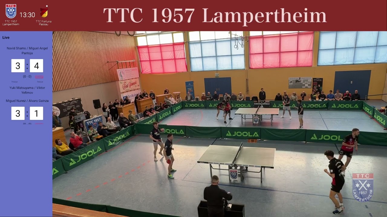 Relive: TTC 1957 Lampertheim.- Fortuna Passau 5:5