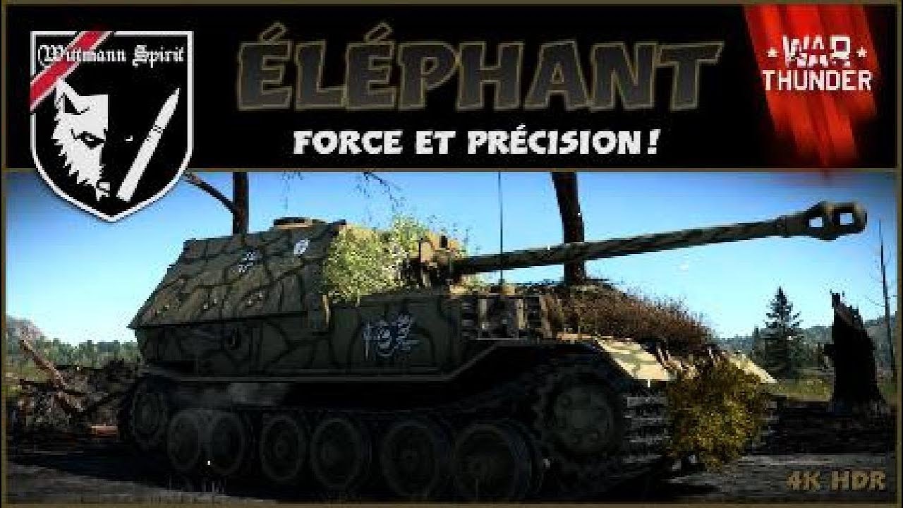 War Thunder tanks :  - Éléphant - Force et précision!