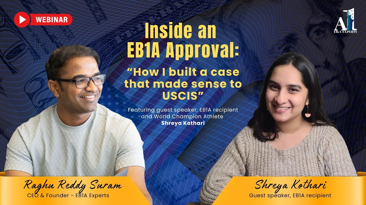 EB1A Green Card Strategy: F-1 to EB1A Journey, Petition Tips & USCIS Criteria Explained
