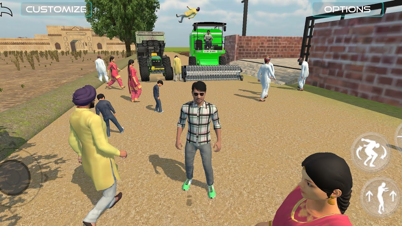 Indian Vehicles Simulator 3d Tractors and harvester new farming 🌾🌾