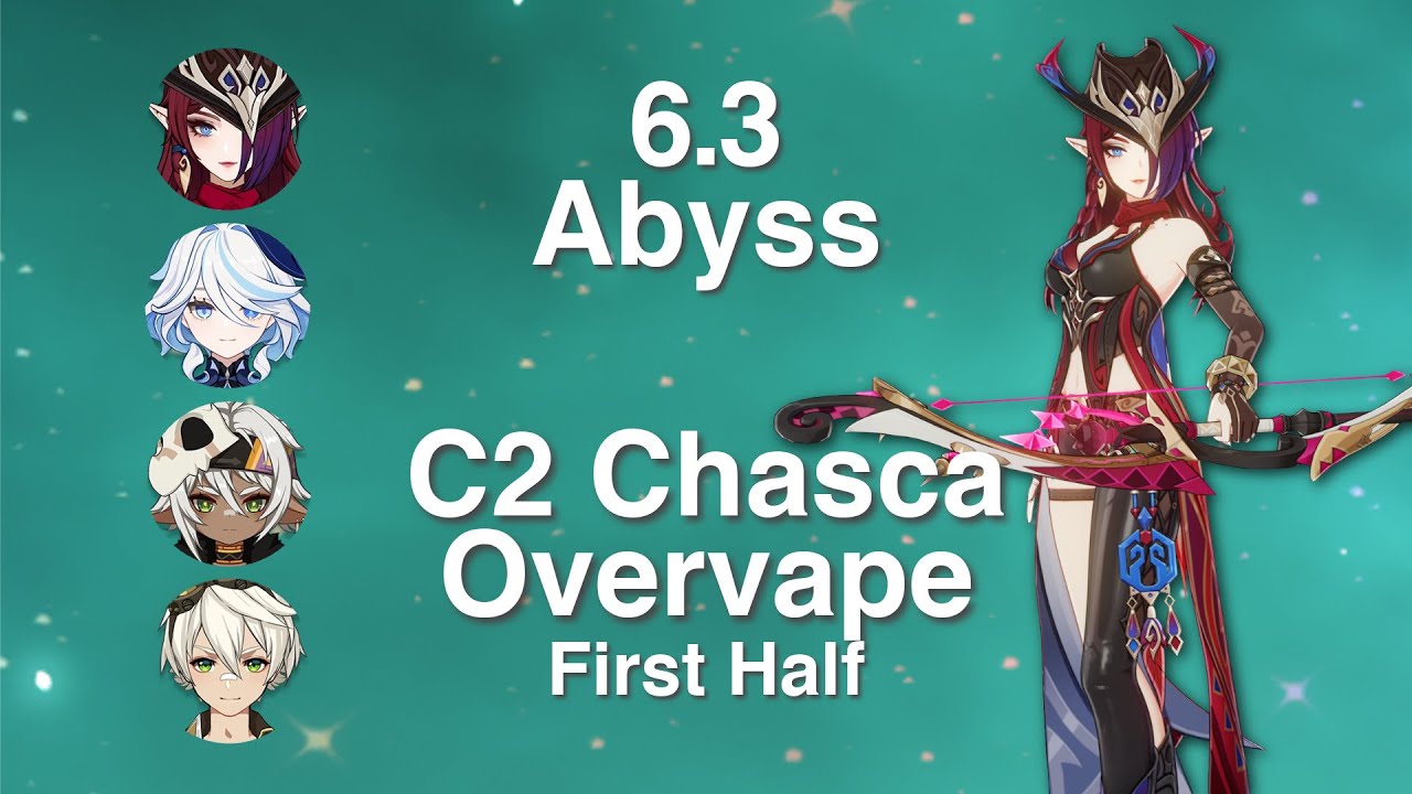 C2 Chasca Overvape | First Half Showcase | 6.3 Spiral Abyss | Genshin Impact