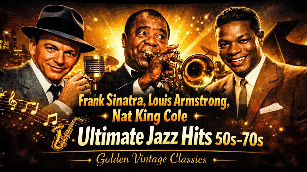 Frank Sinatra, Louis Armstrong, Nat King Cole 🎷 Ultimate Jazz Hits 50s–70s | Golden Vintage Classics