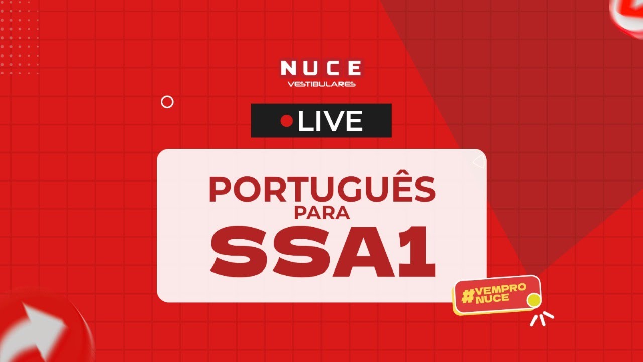 LIVE DE PORTUGUÊS PARA O SSA1/UPE
