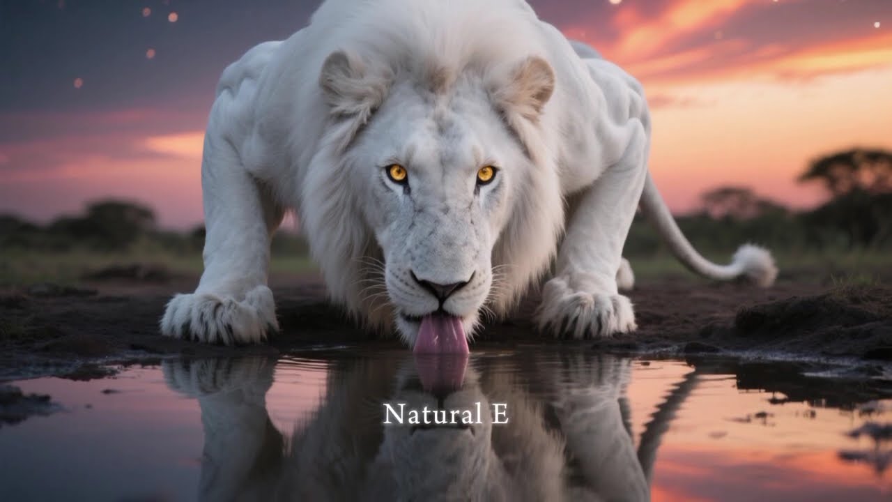 🔥 O FANTASMA DA SAVANA: O RARO LEÃO BRANCO