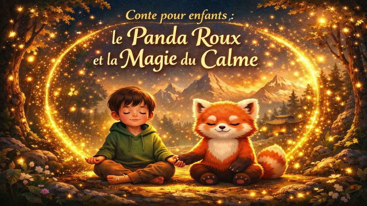 🌿Méditation guidée pour enfants  - Le panda roux et la magie du calme 🌿