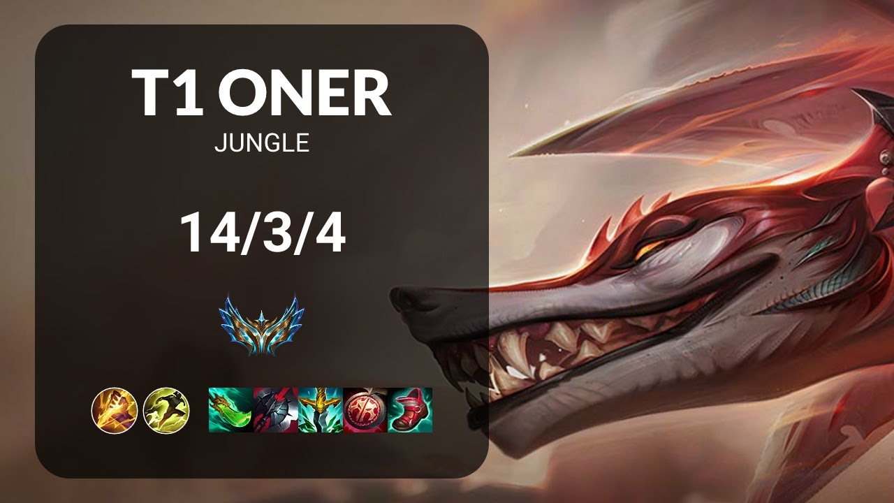 T1 Oner Naafiri vs Zed JUNGLE - KR CHALLENGER Patch 15.9