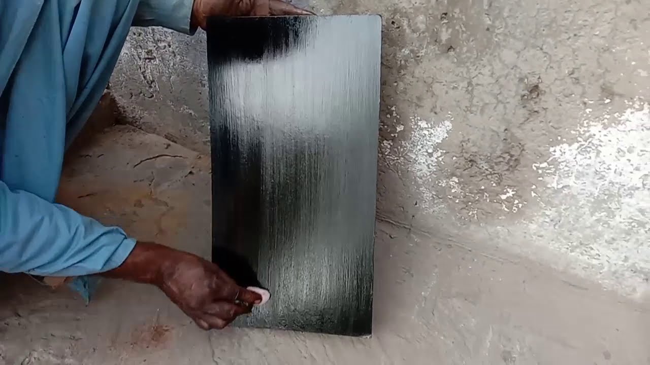 Mdf black polish karne ka tarika/high gloss/sample