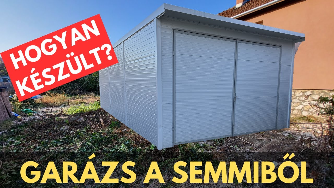 GARÁZS A SEMMIBŐL ?! | HOGYAN KÉSZÜLT? | ÁLOMBÓL - SZENDVICSPANEL VALÓSÁG