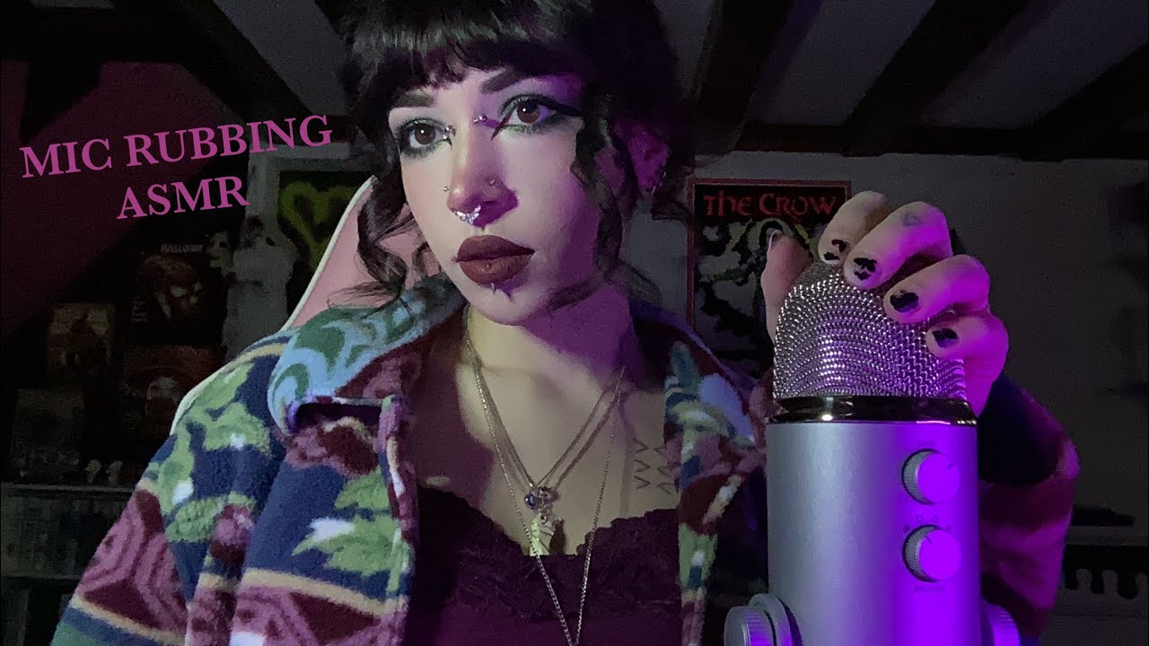Mic Rubbing & Gripping ASMR | Fabric Sounds, Rambling, Whispering