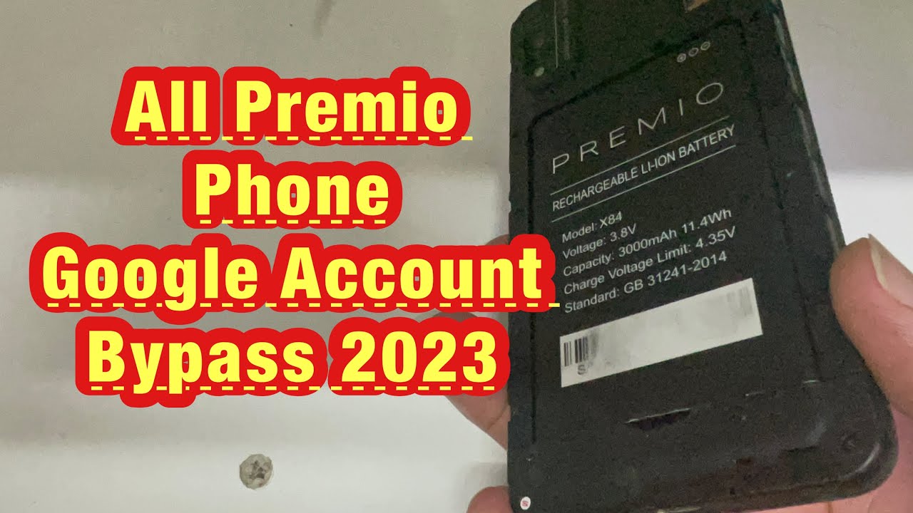 X84 Google Account Bypass 2023 / Premio All Model FRp unlock without pc /2023