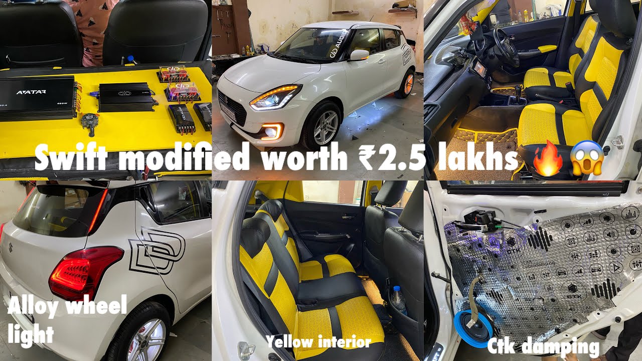 swift vxi modified | new swift full interior modified | DD loud music system for swift