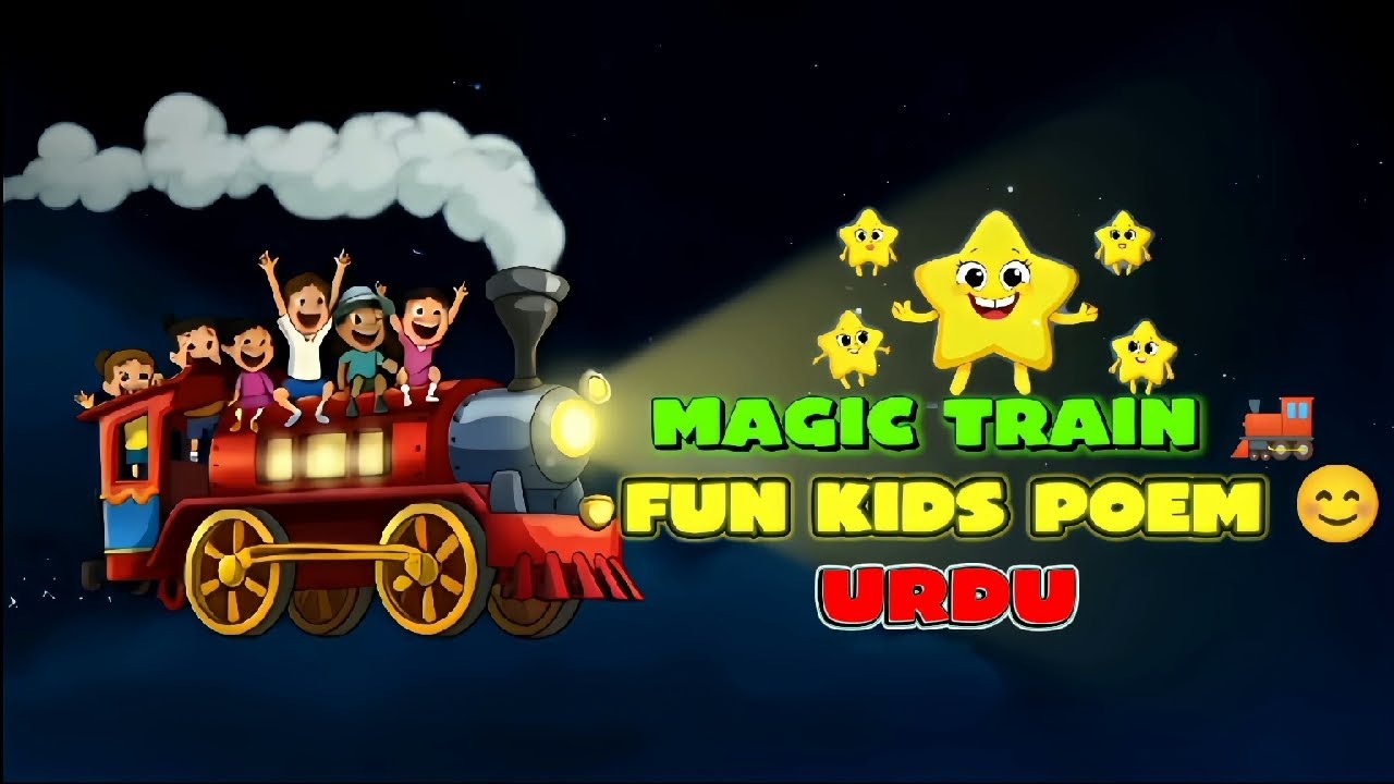 🚂 Magic Train for Kids in Urdu | New Original Nursery Rhyme | Fun Learning Song
