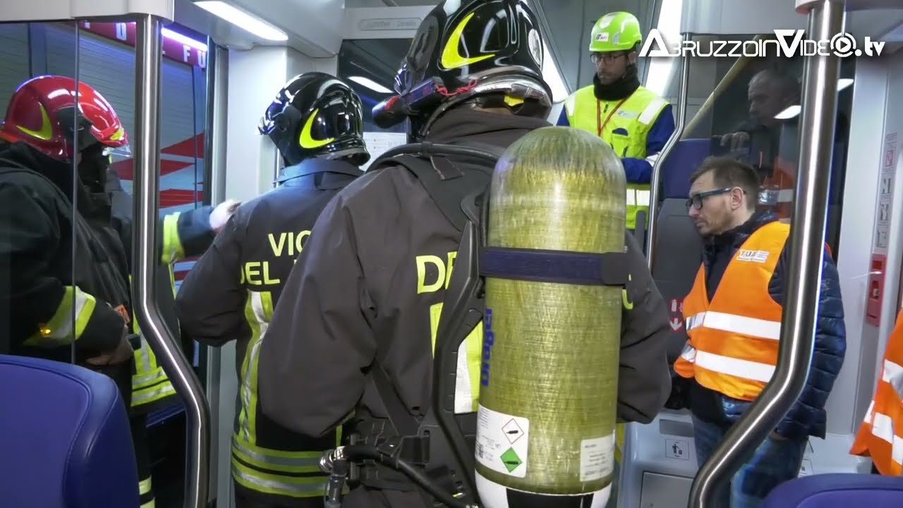 Incendio di un treno in galleria, maxi-simulazione alla stazione San Vito Lanciano