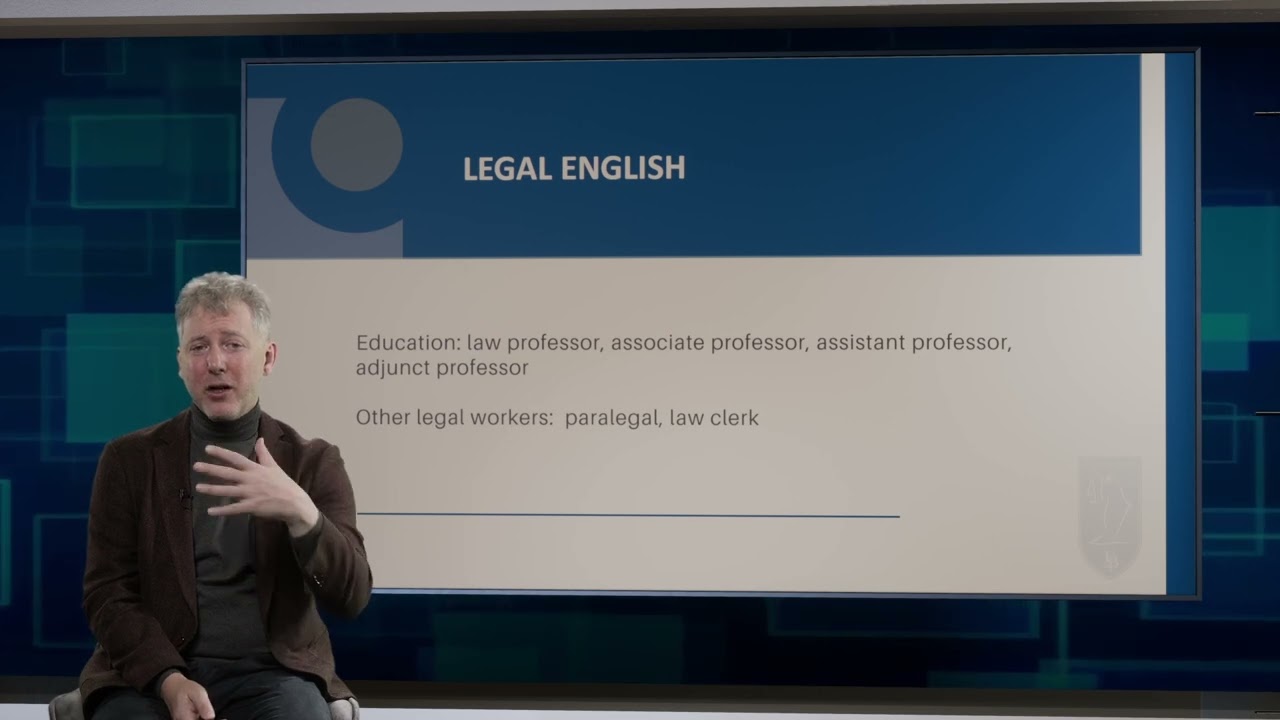 Legal English – prof. Charles Szymanski