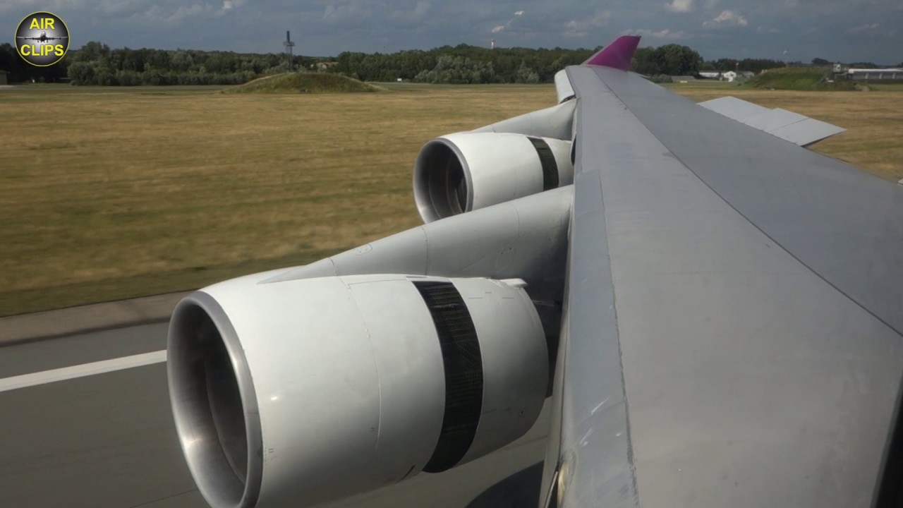 PERFECT Boeing 747-400 Short Field Landing in tiny Rostock Airport, Wamos Air [AirClips]