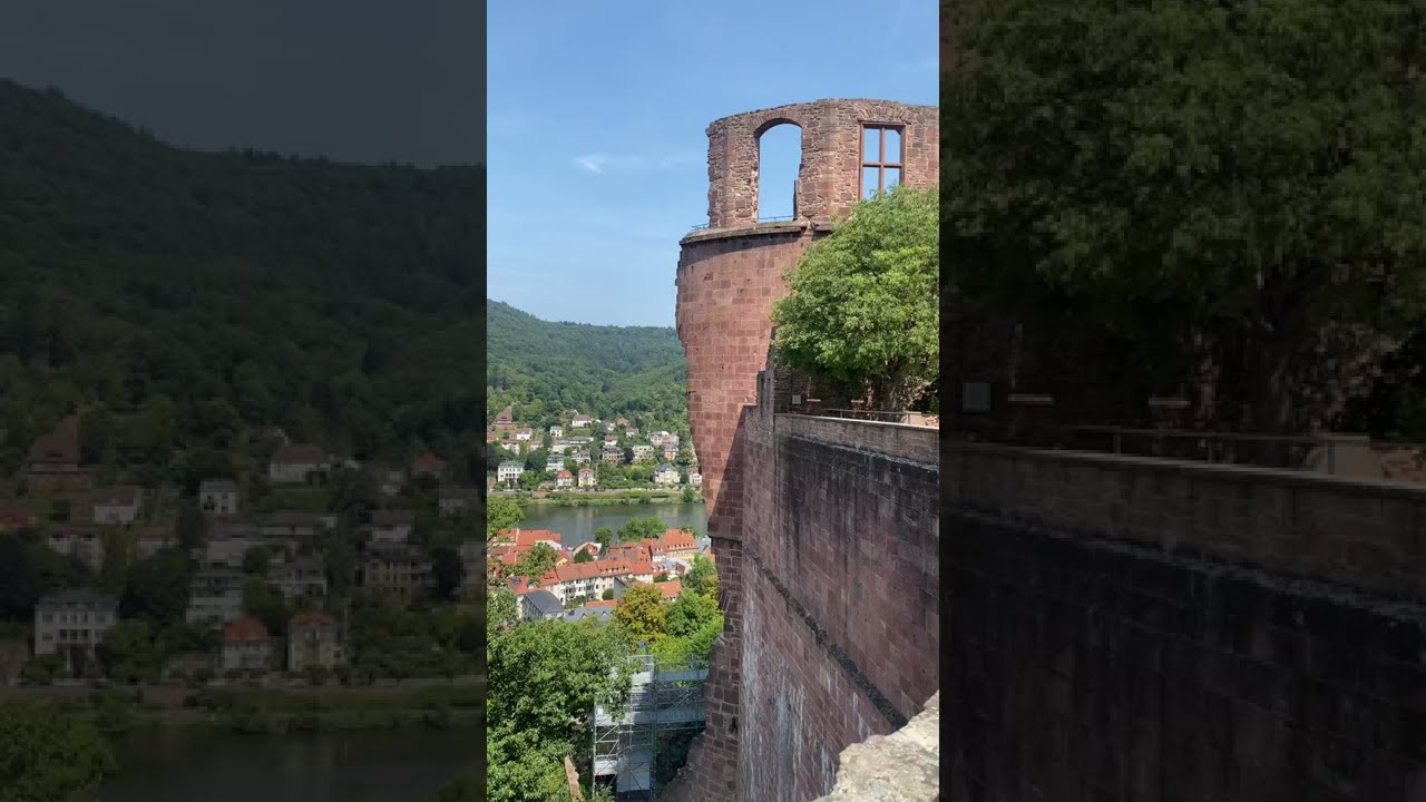 Schlo&szlig; Heidelberg&rsquo;s Overview #AltstadtHeidelberg #AlteBr&uuml;cke #shorts