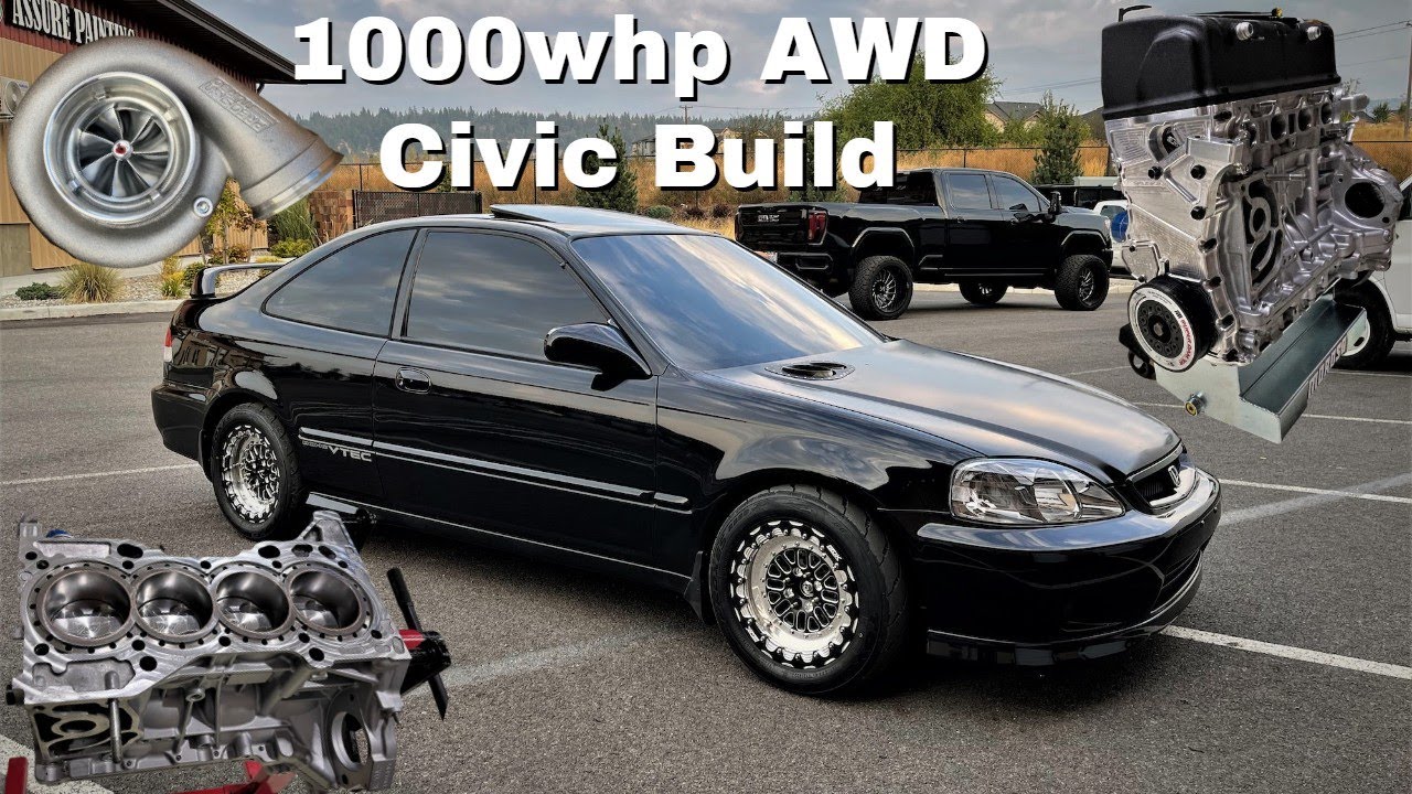 1000hp AWD Civic Build First Start!