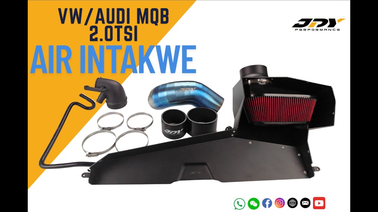 JDY VW/Audi MQB 2.0T 4 in Titanium Air Intake DONE!