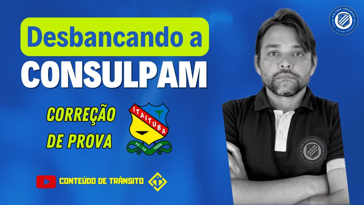 Desbancando a Consulpam: corre&ccedil;&atilde;o da prova de Agt de Itaituba
