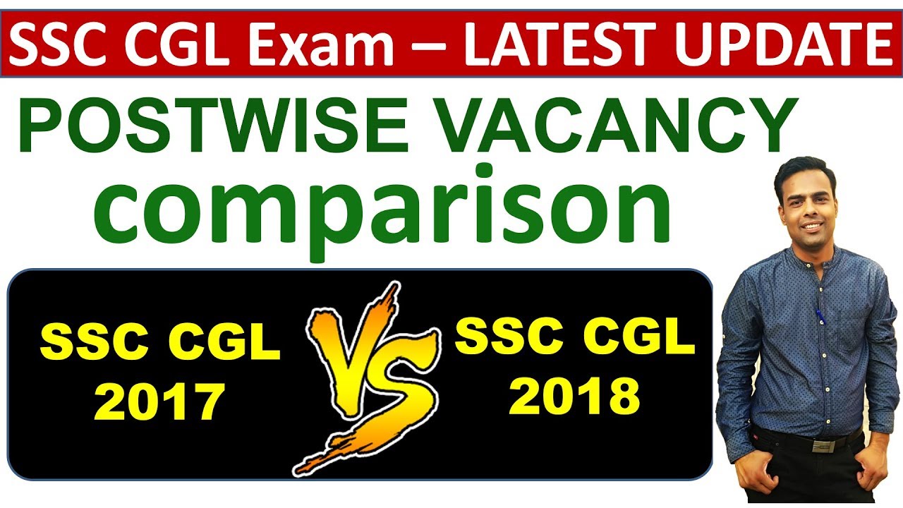SSC CGL vacancy 2019 - Post wise Vacancy Comparison