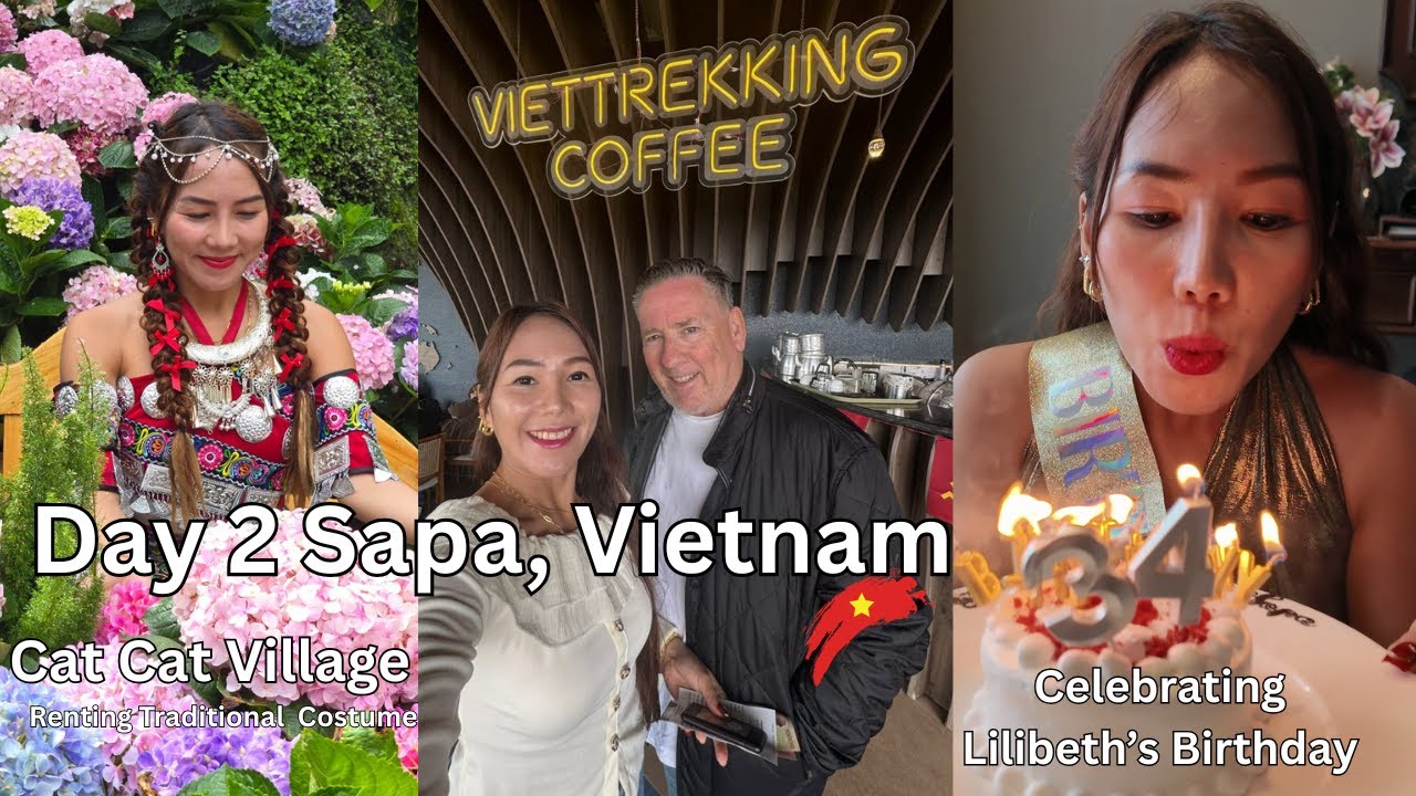 Day2 in Sapa, Vietnam...Vetrekking & Catcat village w/americanfilipinacouple PH