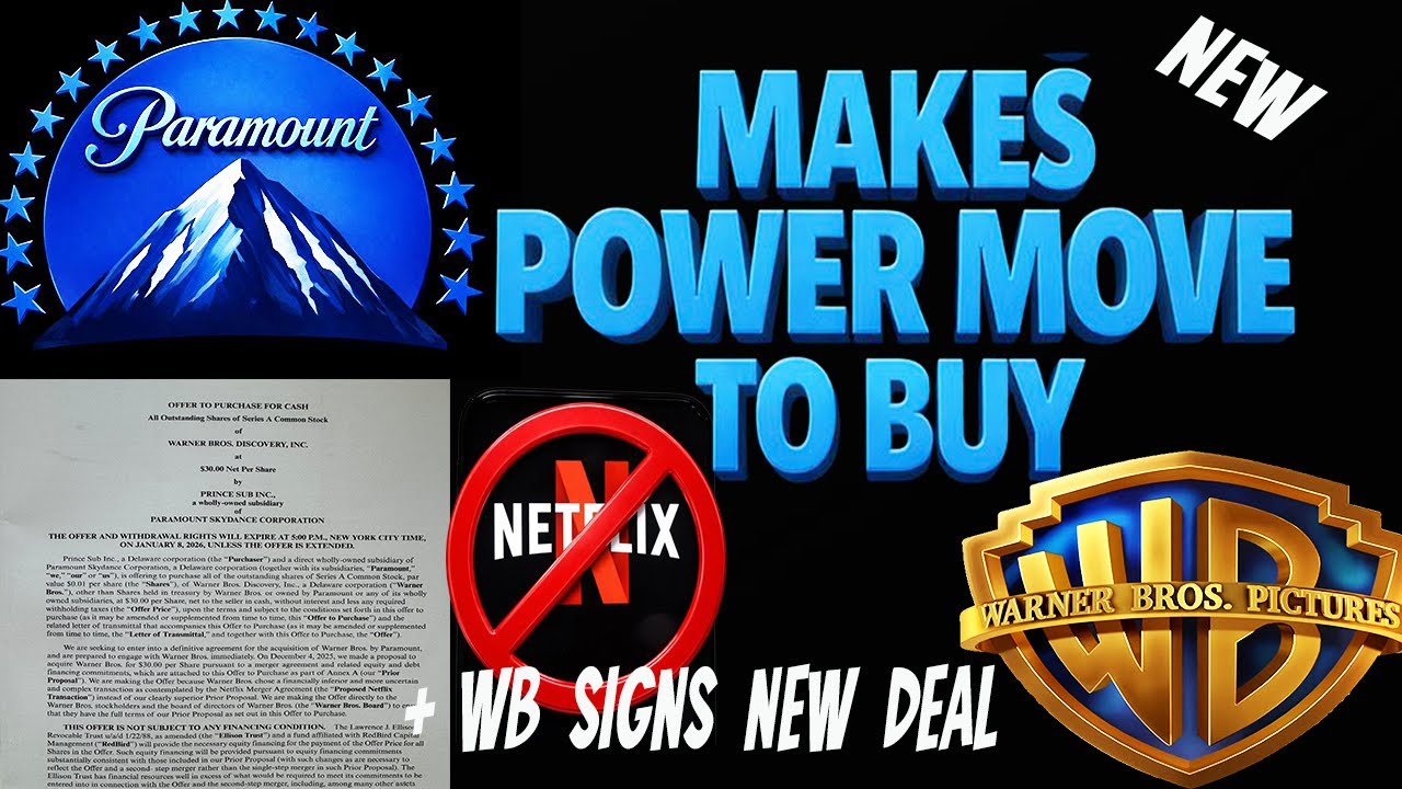 Paramount's POWER Move to Buy Warner Bros & A Big WIN for Physical Media