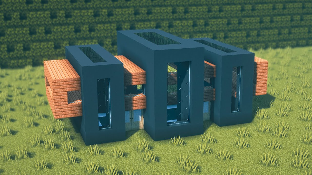 Minecraft: How To Build a Modern House (Concrete Base) Tutorials [#22] | 마인크래프트 건축, 돌 요새
