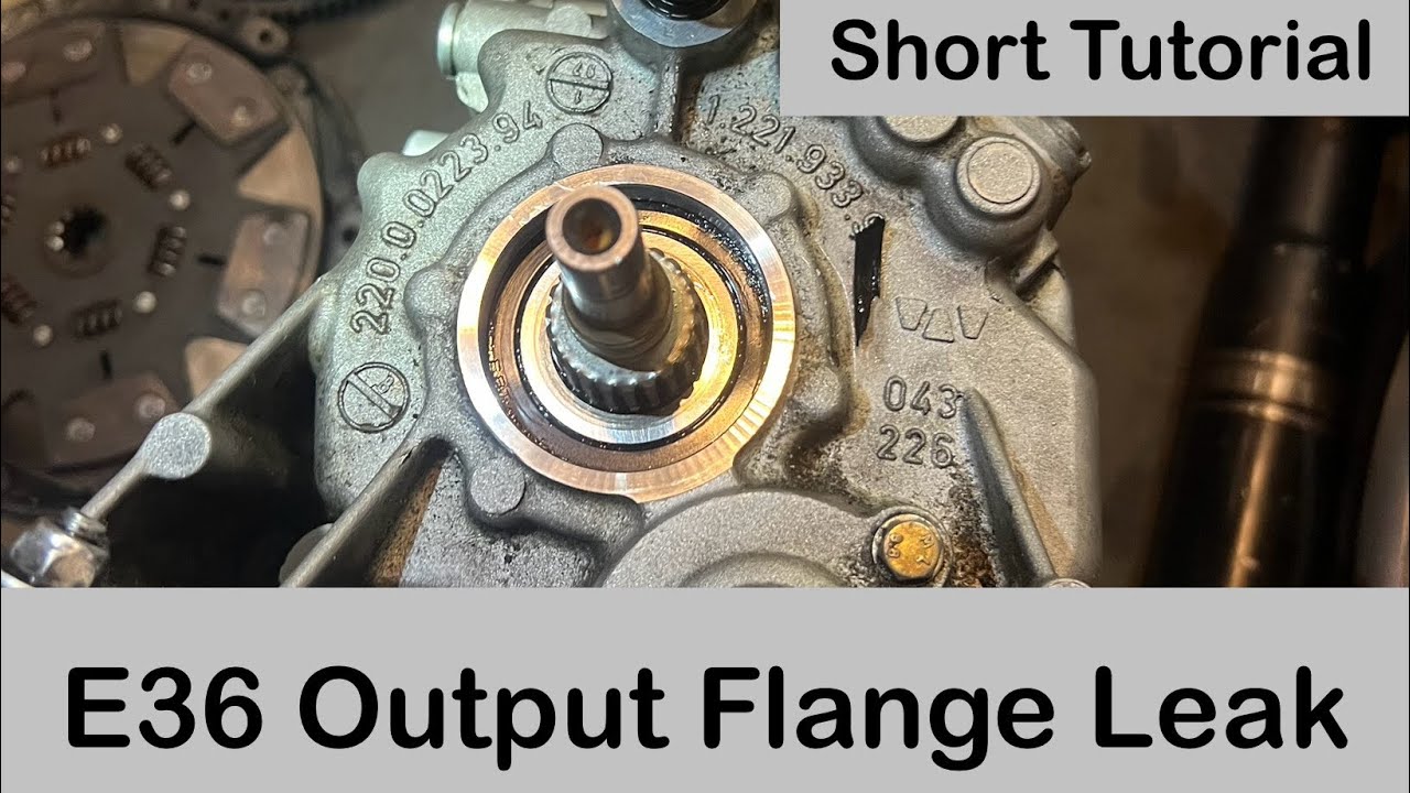 Output Shaft/Flange Seal on E36 BMW - Getrag