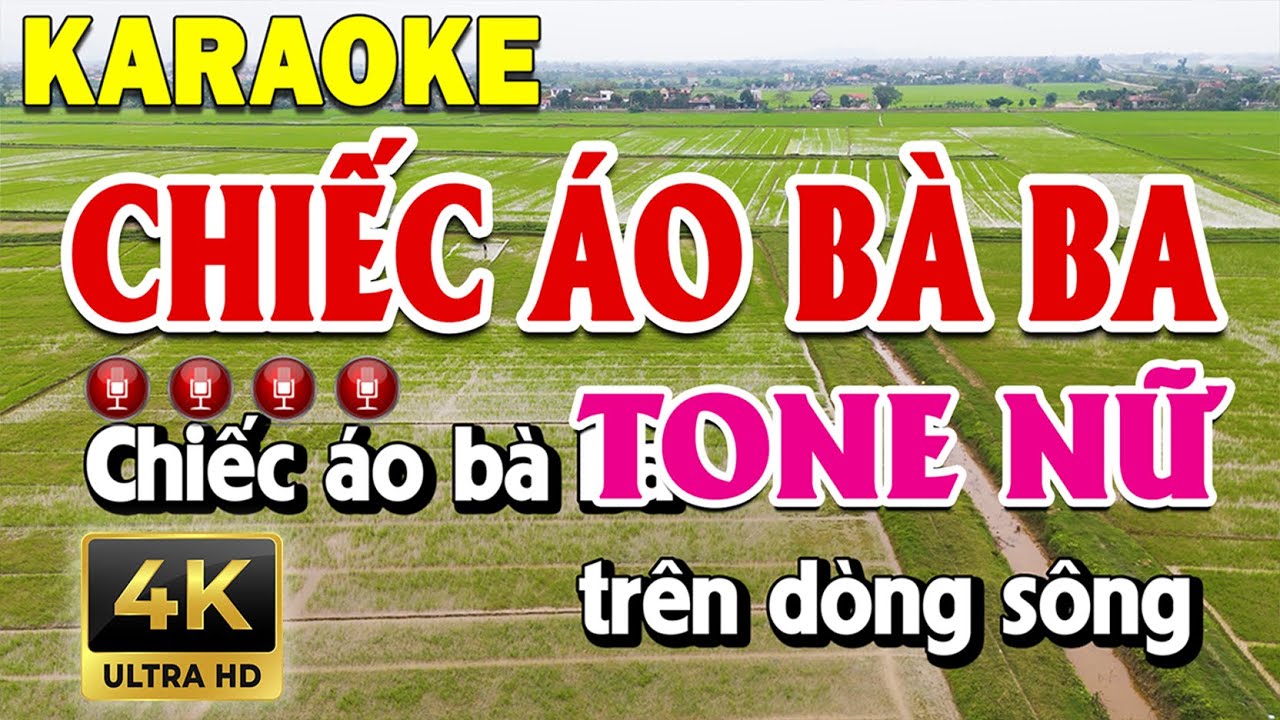 Chiếc Áo Bà Ba Karaoke Tone Nữ Dễ Hát | Thanh Sơn Karaoke