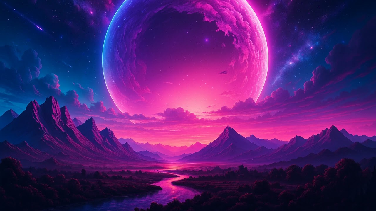 Stellar Drift 🌌 | 1 Hour Space Synthwave / Galaxy Retrowave Journey