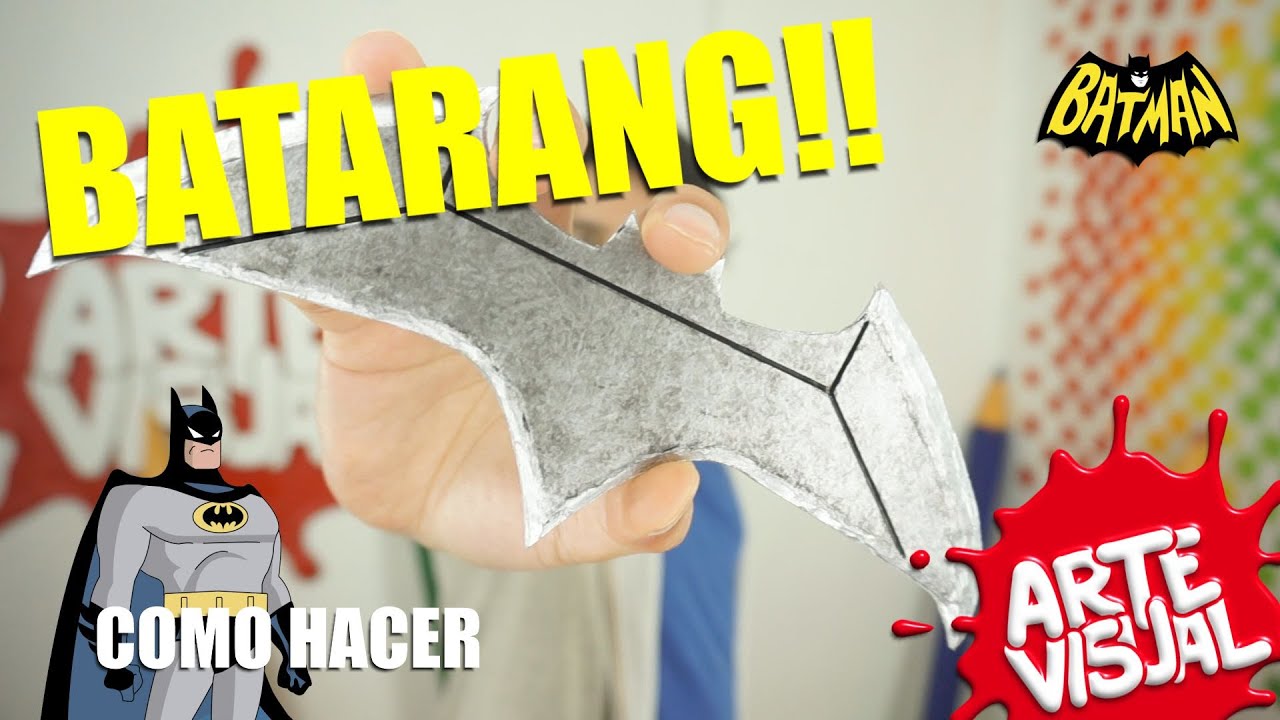 COMO HACER UN BATARANG #ArteVisual #Batman #Batarang
