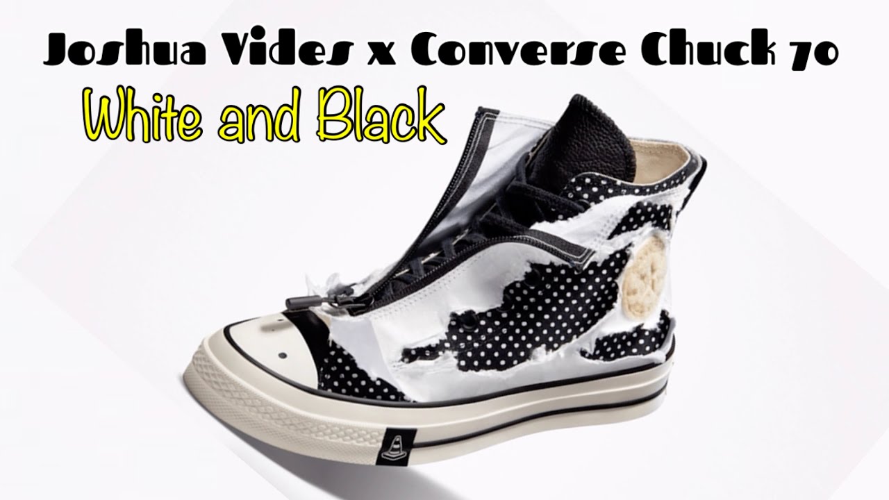 Joshua Vides x Converse Chuck 70 White and Black