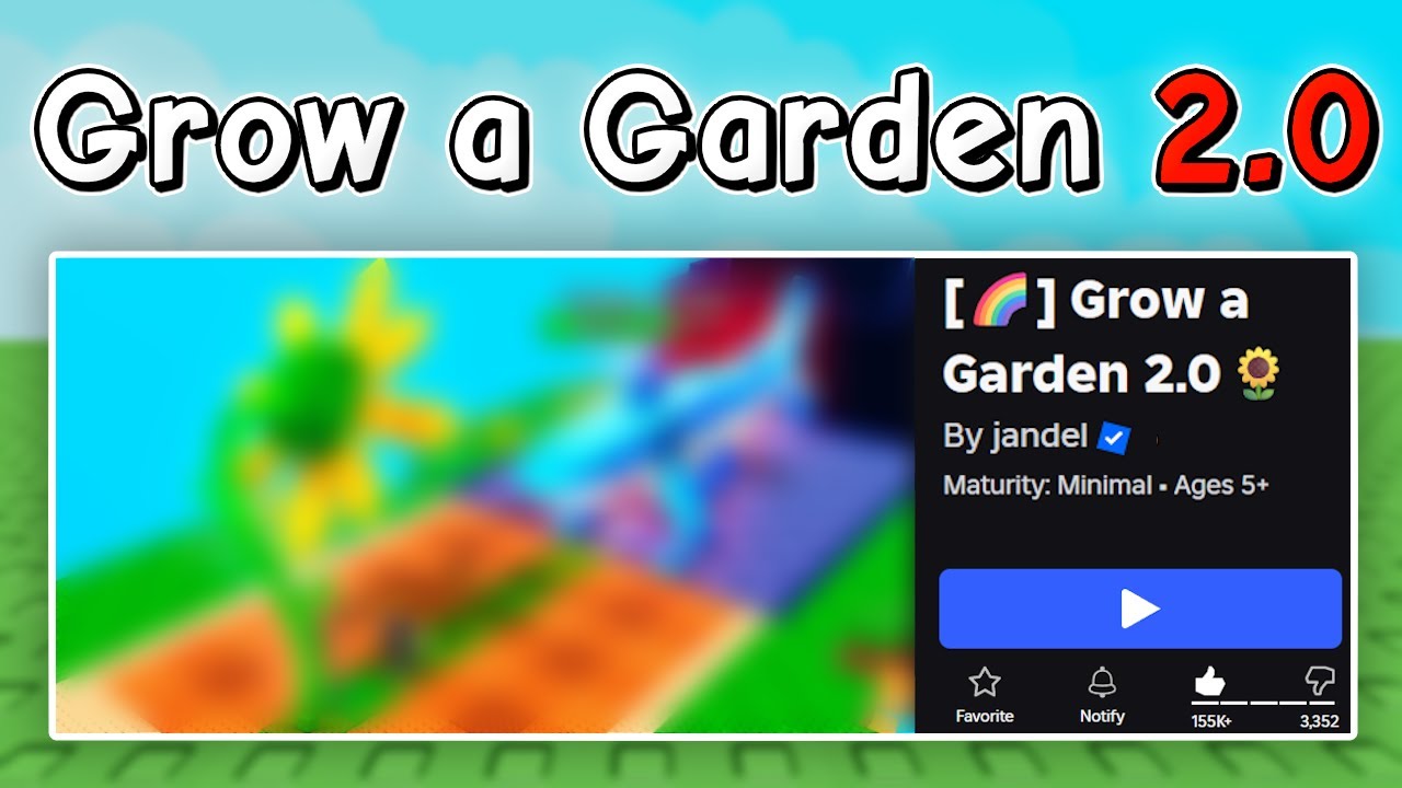 Jandel только что СОЗДАЛ Grow a Garden 2.0 (Тестирую)