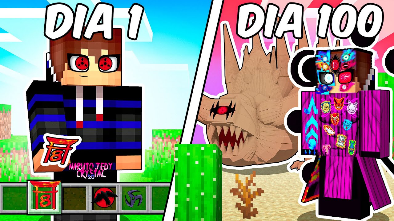 SOBREVIVI 100 DIAS na NARUTO JEDY - O Filme