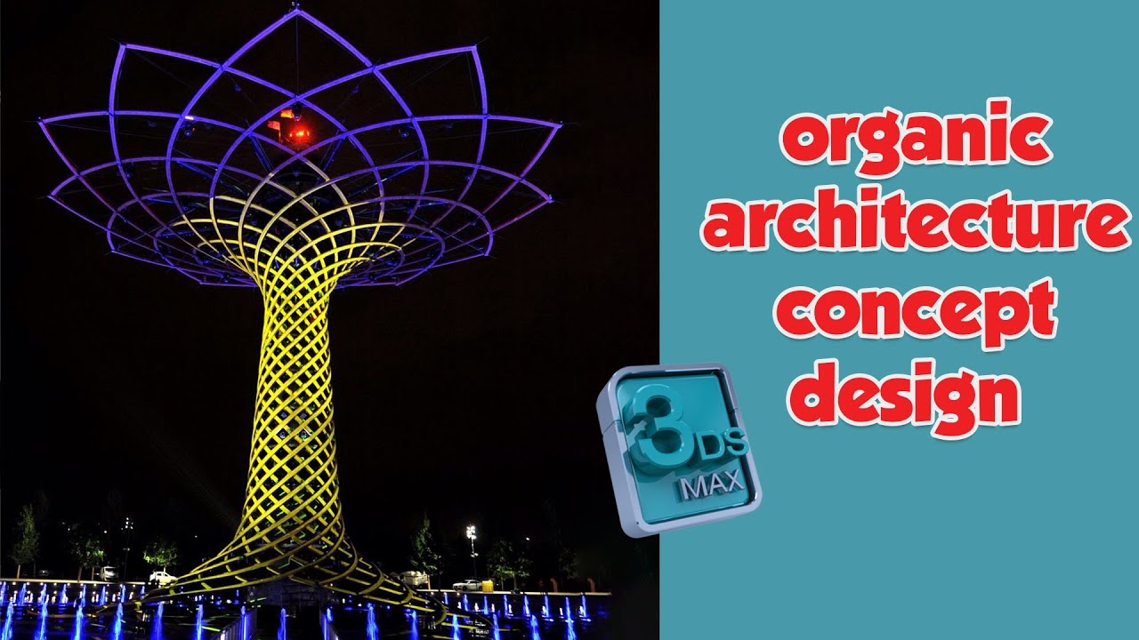 organic architecture concept design in 3ds max | Taper-Twist-FFD | modeling techniques for beginners