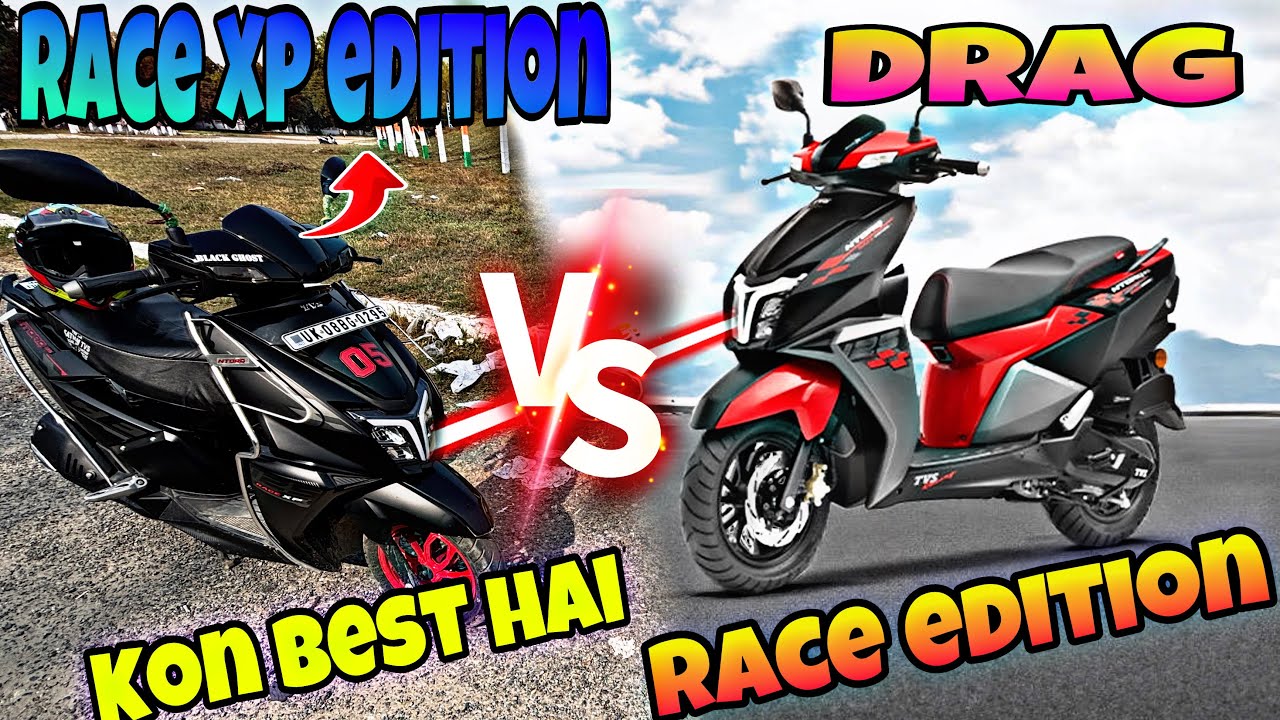 ￼NEW TVS NTORQ 2024 TOP MODEL XP BLACK EDITION VS RACE EDITION